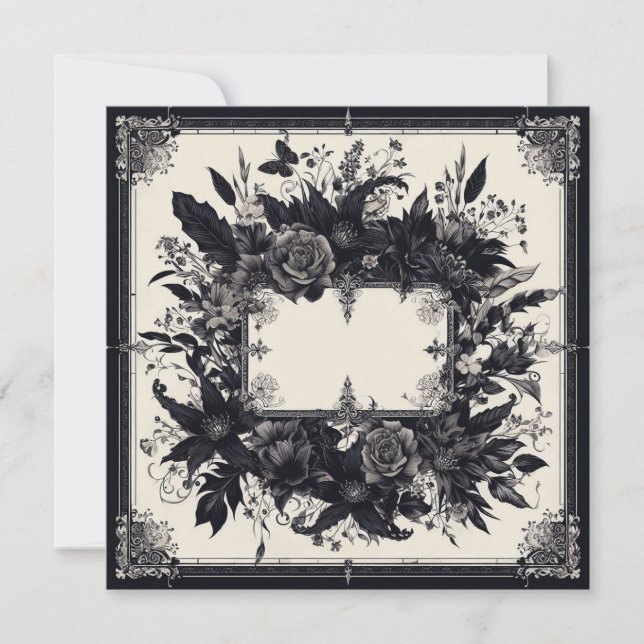 Carte blanche personnalisée et Modèle de télécharg (Devant)