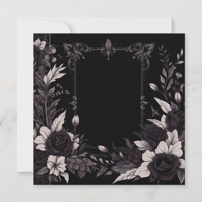 Carte blanche personnalisée et Modèle de télécharg (Devant)