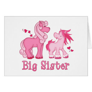 Carte blanche Pink Ponys Big Sister