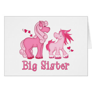 Carte blanche Pink Ponys Big Sister