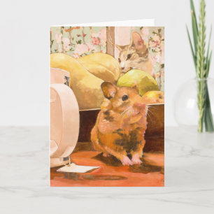 Carte blanche pour hamster et chat