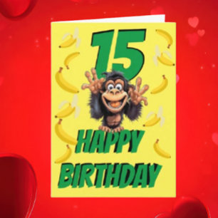Carte blanche pour l'anniversaire du singe