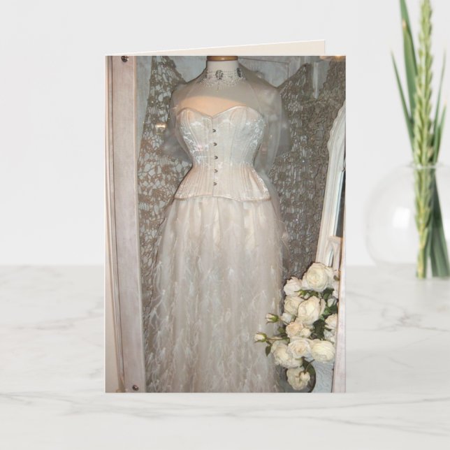 Carte blanche pour mariage (Devant)