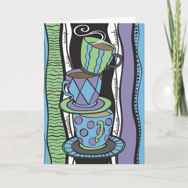 Carte blanche pour Tea Party (Devant)