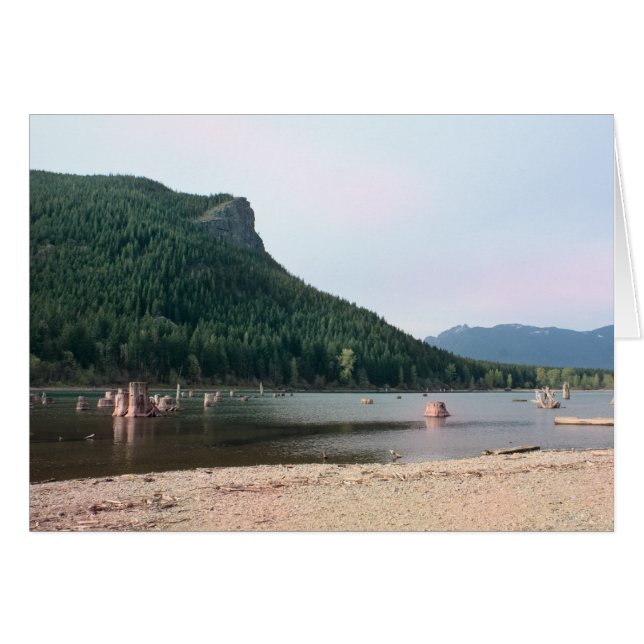 Carte blanche Rattlesnake Lake, Washington (Devant horizontal)