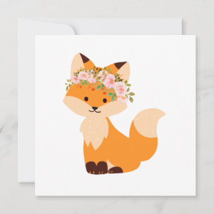 Carte blanche Renard Fleur