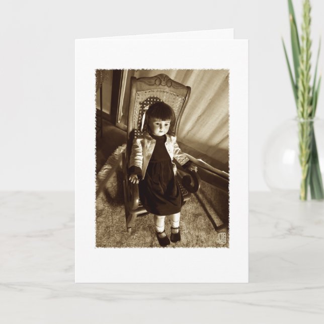 Carte blanche Sepia Victorian Doll "Francis" (Devant)