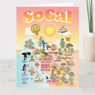 Carte blanche SoCal de taille Lettre