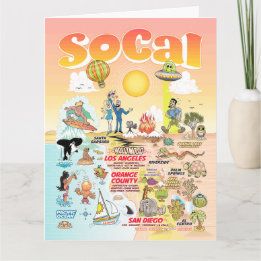 Carte blanche SoCal de taille Lettre