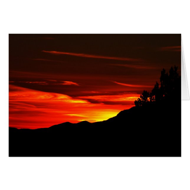 Carte blanche Utah Sunset Zion National Park (Devant horizontal)