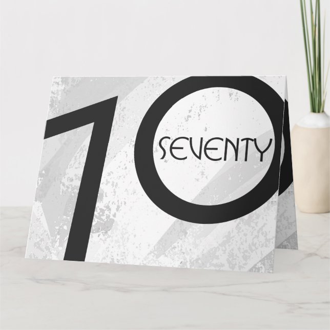 Carte Blancs 70 Anniversaire de la Décennie (Devant)