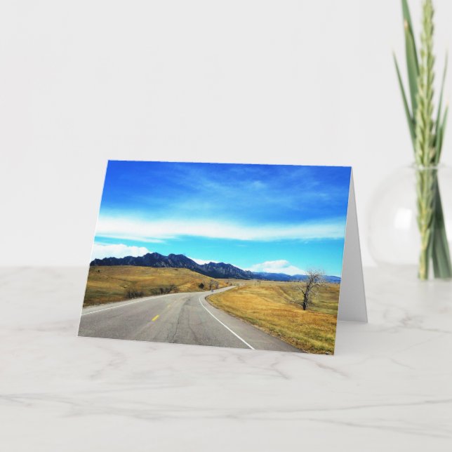 Carte Blank Card Nature Photography Mountains Colorado (Devant)