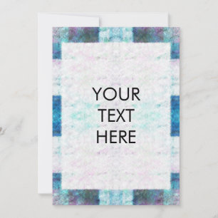 Carte Blank de teinture d'aquarelle personnalisabl