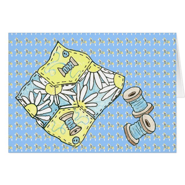 Carte Blank Inside Quilter (Devant horizontal)