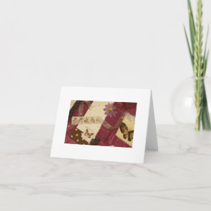Carte Blank Notecard - Butterfly collage