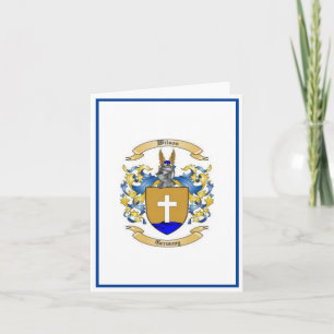 Carte Blason de Famille Wilson *Armoiries