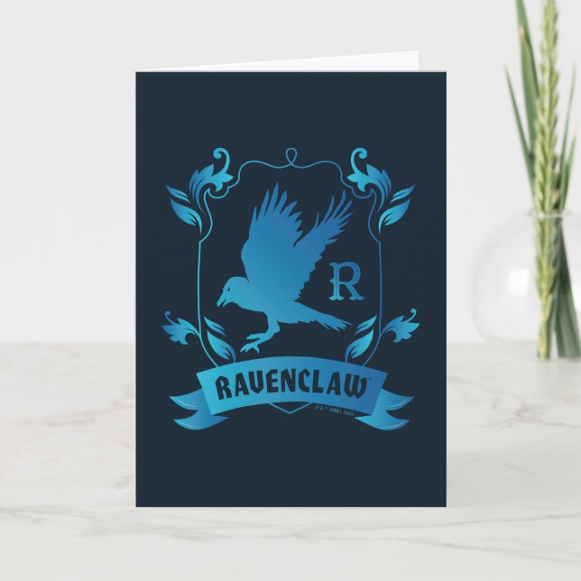 Carte Blason de la maison RAVENCLAW™ orné (Devant)