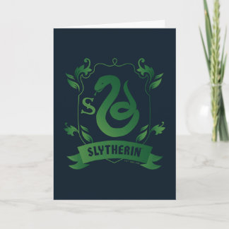 Carte Blason de la maison SLYTHERIN™ orné