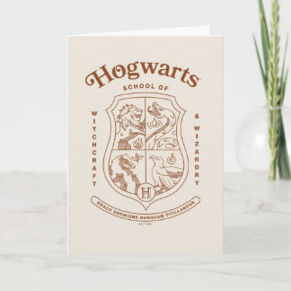 Carte Blason de l'école de sorcellerie et de magie HOGWA