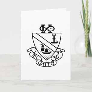 Carte Blason de Phi Chi Theta N&B