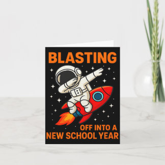 Carte Blasting Off Into New School Year Astronaut Dab