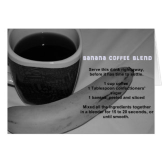 Carte Blend Café Banana