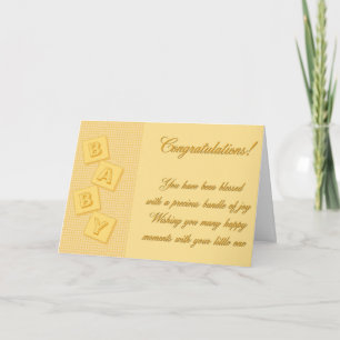 Carte Blessé Baby Blocks