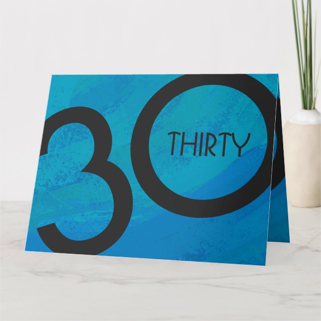 Carte Bleu 30 Décennie Anniversaire (Devant)