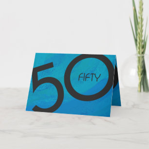 Carte Bleu 50 Décennie Anniversaire