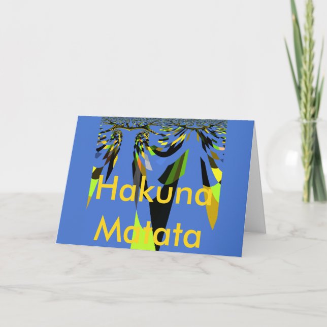 Carte Bleu Africain Tribal Motif Motif Art Imprimer (Devant)