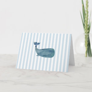 Carte Bleu baleine nautique