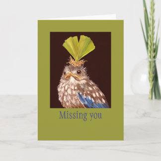 carte Bleu (bébé) "Missing You"