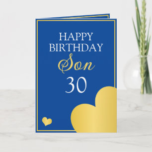 Carte Bleu classique et coeur d'or 30e anniversaire