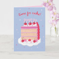 Bleu + Coquette Vintage rose gâteau cerise Anniver