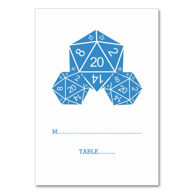 Carte Bleu D20 Dice Place (Par défaut)