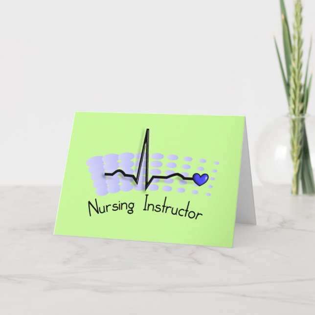 Carte Bleu de l'instructeur QRS de soins (Devant)