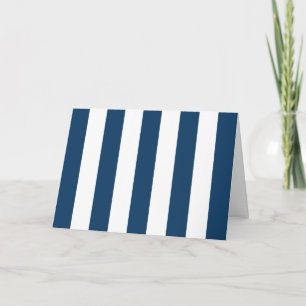 Carte Bleu de marine, Blancs, Motif rayé