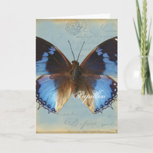 Carte Bleu de Papillon