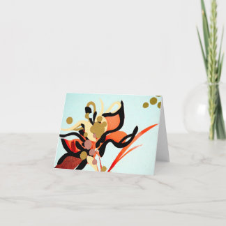 Carte Bleu Des Fleurs De Pêche