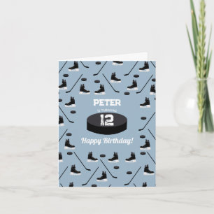 Carte Bleu Dusty Bâton de hockey sur glace, Patins Puck 