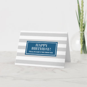 Carte Bleu Gris Gris Gris Business De Groupe Anniversair