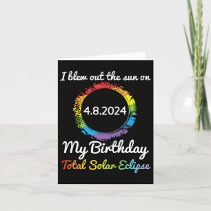 Carte Bleu Le Soleil Sur 4 8 24 Mon Anniversaire Solaire