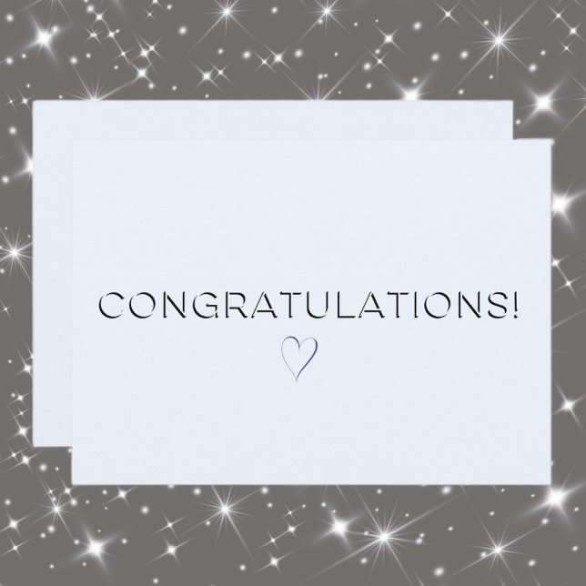 Carte Bleu pâle Élégant Toutes les occasions Félicitatio (Créateur téléchargé)