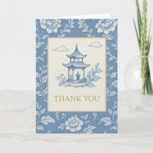Carte bleue Chinoiserie