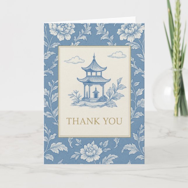 Carte bleue Chinoiserie (Devant)