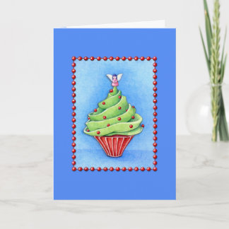 Carte bleue Cupcake