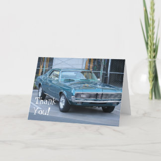 Carte bleue d'automobile de puma de Merci