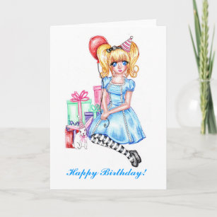 Cartes Manga D Anniversaire Zazzle Fr