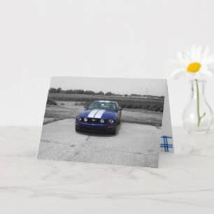 Carte Bleue de la voiture Muscle Anniversaire