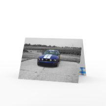Carte Bleue de la voiture Muscle Anniversaire